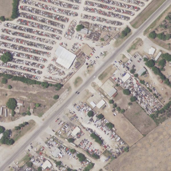 Aerial photo of E & D Complete Auto Parts