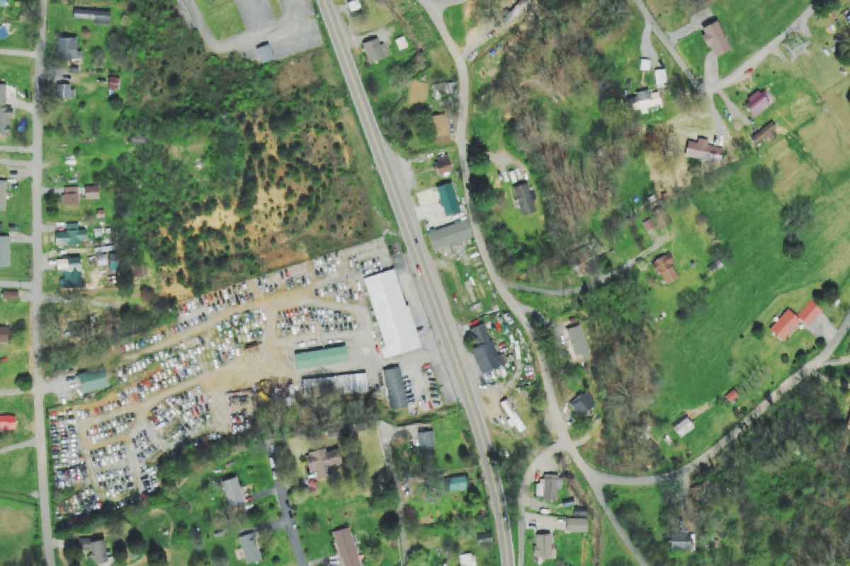 Aerial photo of Jack's Auto Parts