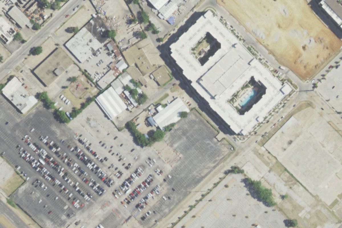 Aerial photo of Recycle Revolution at 6835 Forest Park Road