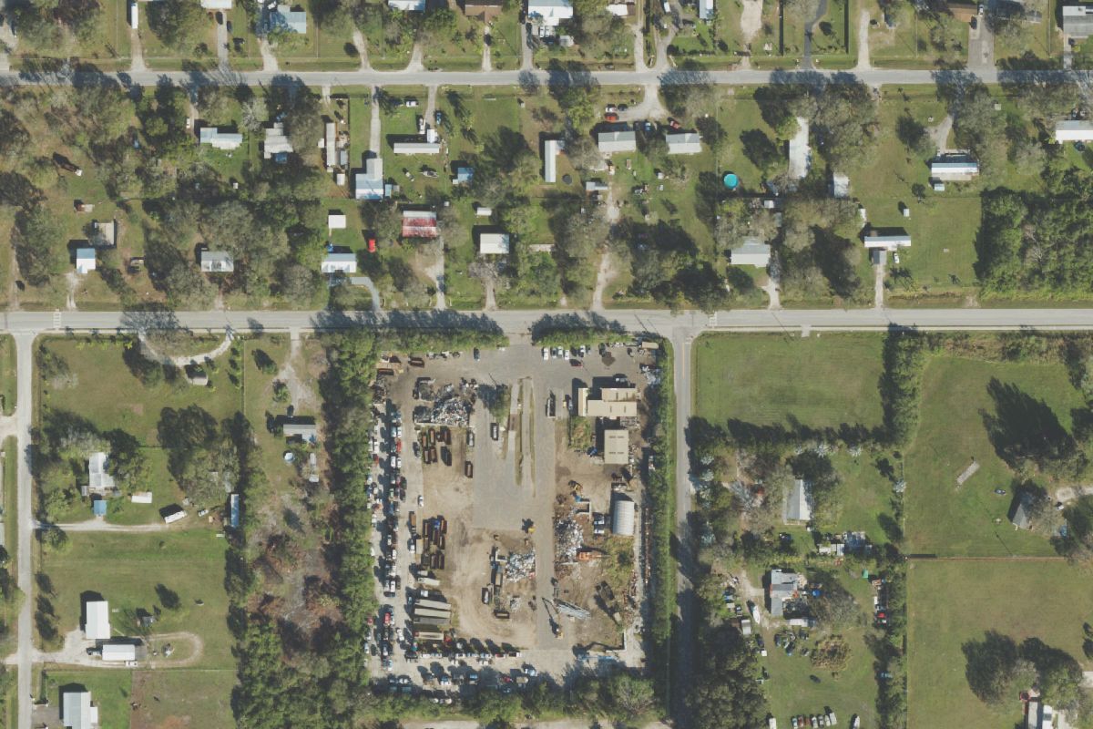 Aerial photo of Guaranteed Auto and Truck Parts at 1252 NW 36th St