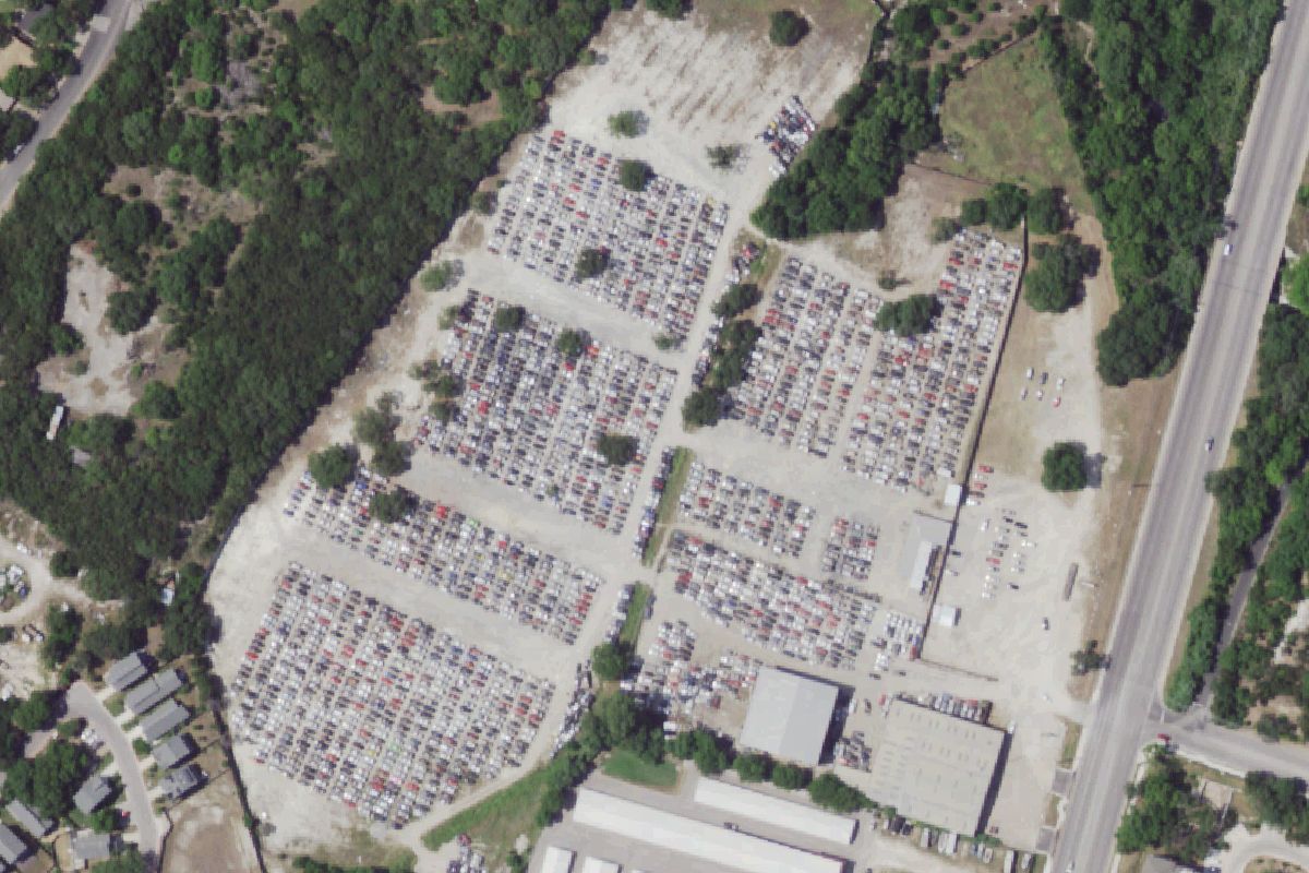 Aerial photo of Pick Your Part - Austin at 7900 S. Congress Avenue