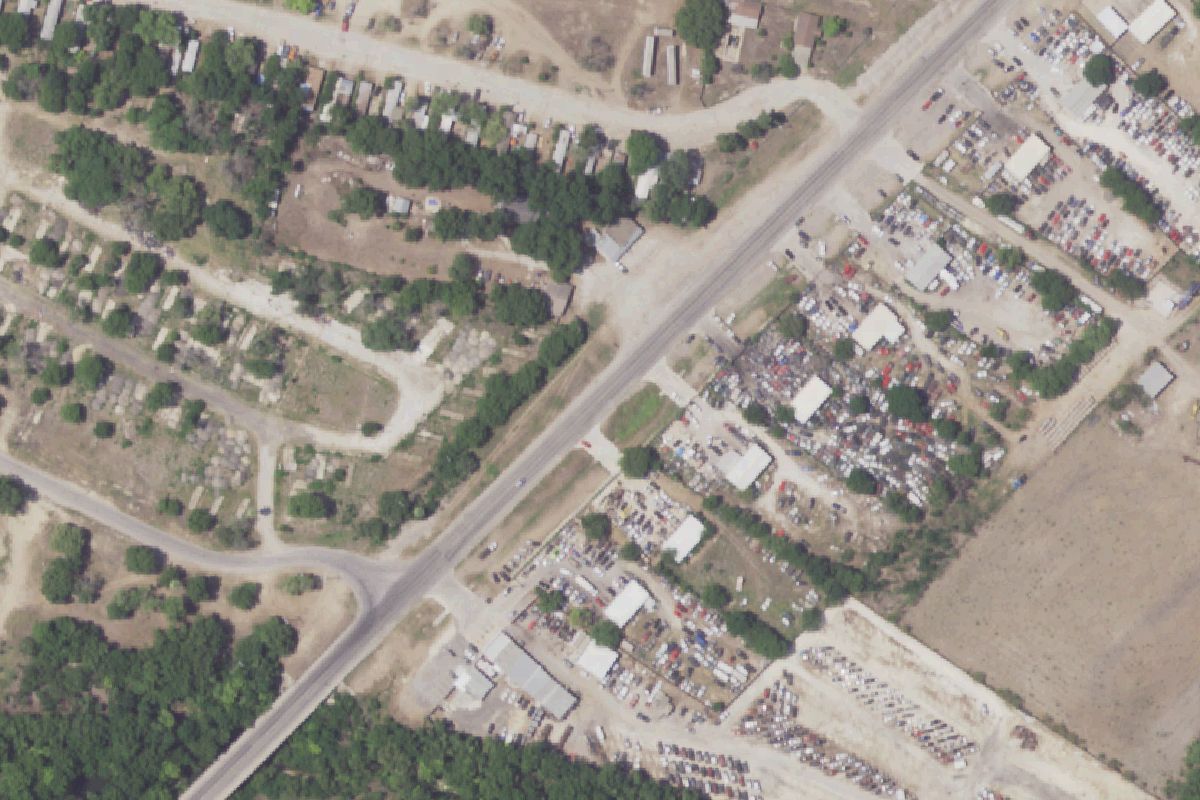 Aerial photo of Main Auto & Truck Parts at 8710 New Laredo Hwy