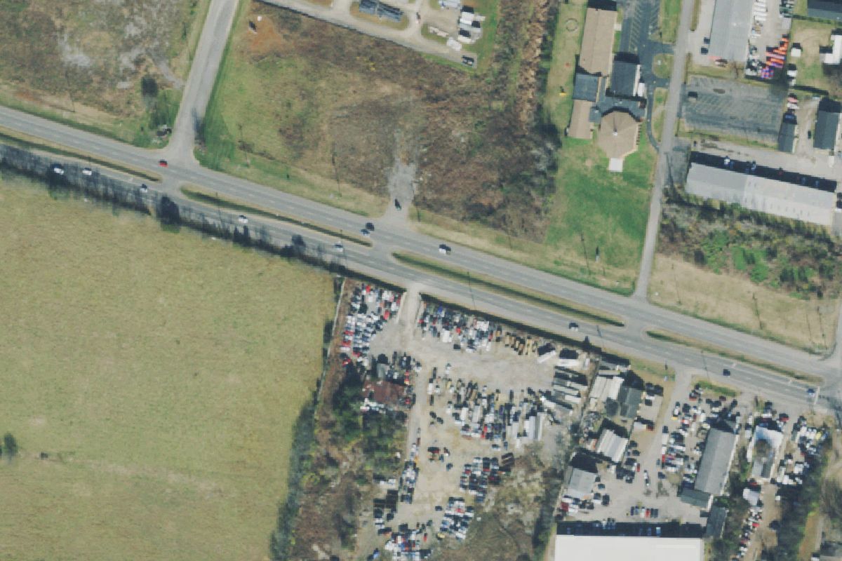 Aerial photo of Waldron Auto Parts
