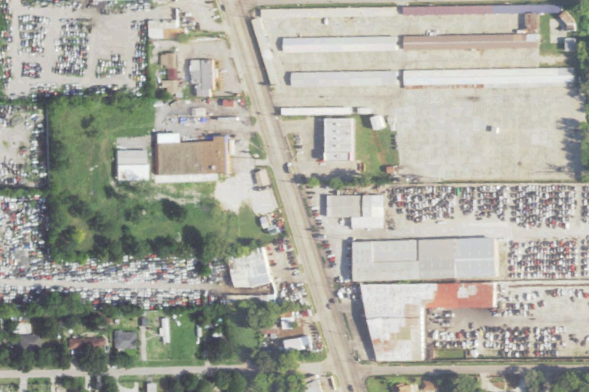 Aerial photo of Hi Way Auto Parts at 10611 Airline Dr