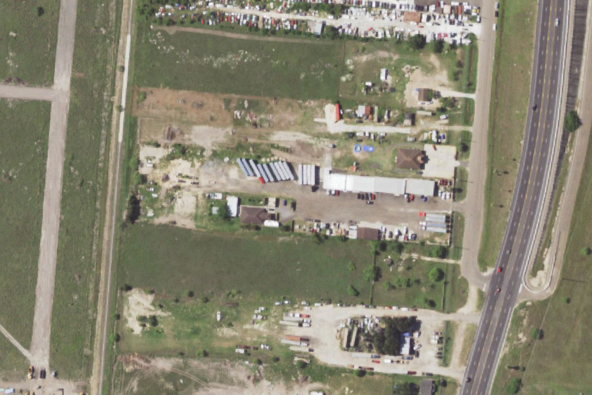 Aerial photo of R & E Auto Parts