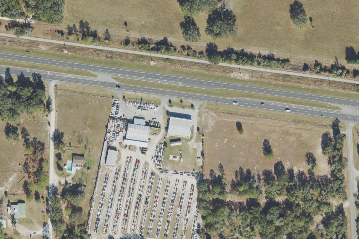 Aerial photo of Dixie Salvage