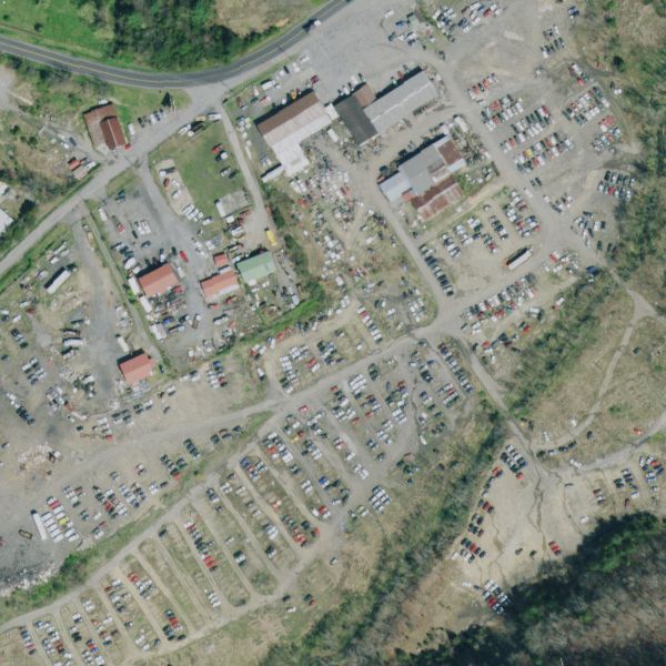 Aerial photo of Blountville Auto Salvage