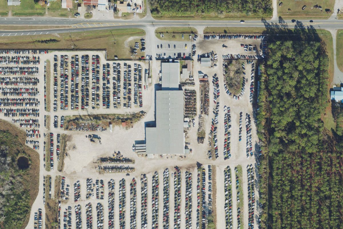 Aerial photo of LKQ North Florida at 4686 E. US Hwy 90