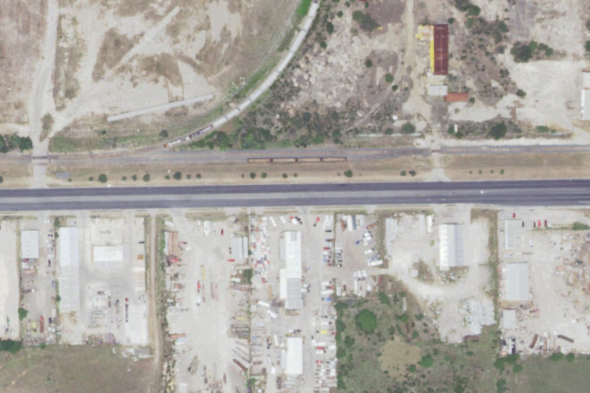 Aerial photo of Rose Sales at 5151 Agnes St