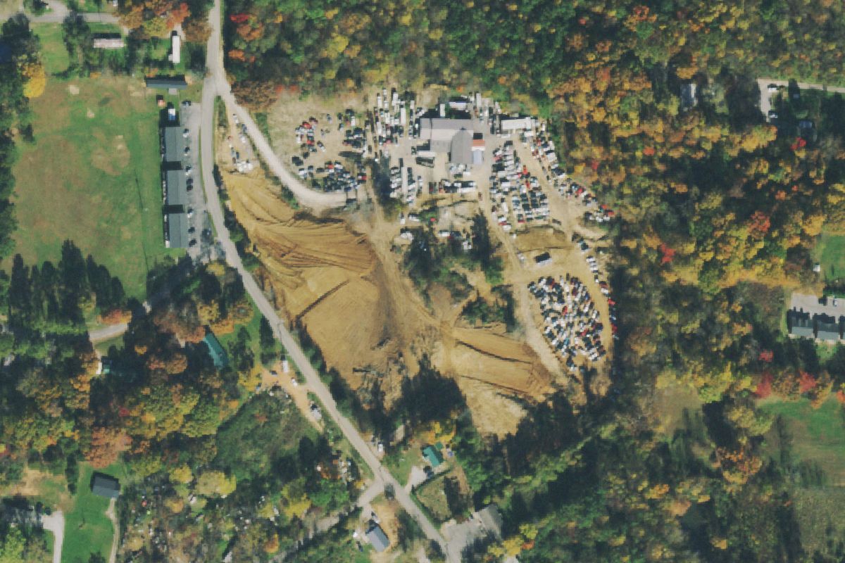 Aerial photo of Cookeville Auto Salvage