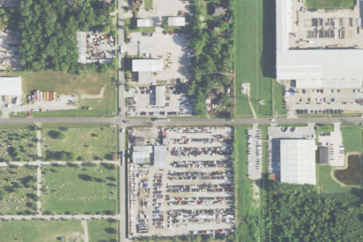Aerial photo of A-Plaza Auto Parts #2 at 1102 Buschong St