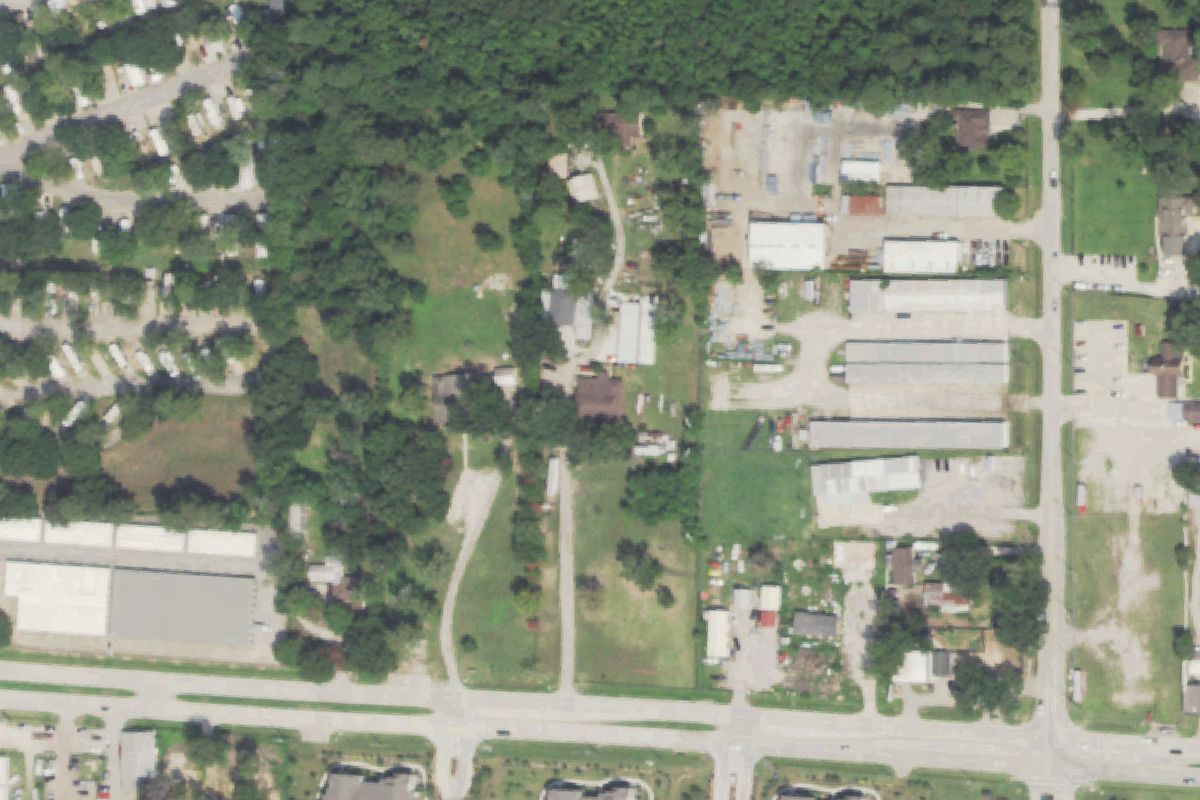 Aerial photo of Outback Truck Parts at 4130 Spring Stuebner Road