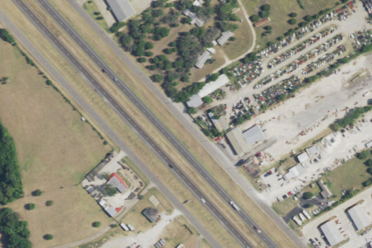 Aerial photo of Marquez & Sons Quality Auto & Used Parts at 4523 S Interstate 35W