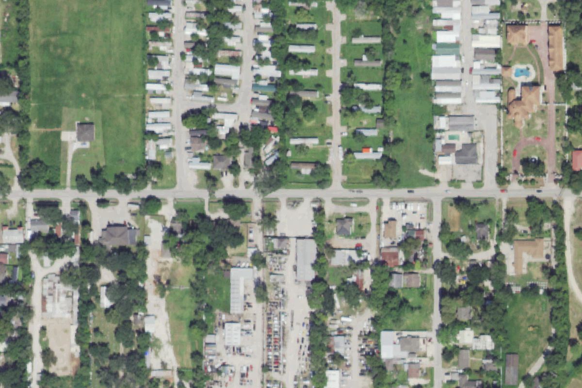 Aerial photo of D&S Imports at 908 Gulf Bank Rd