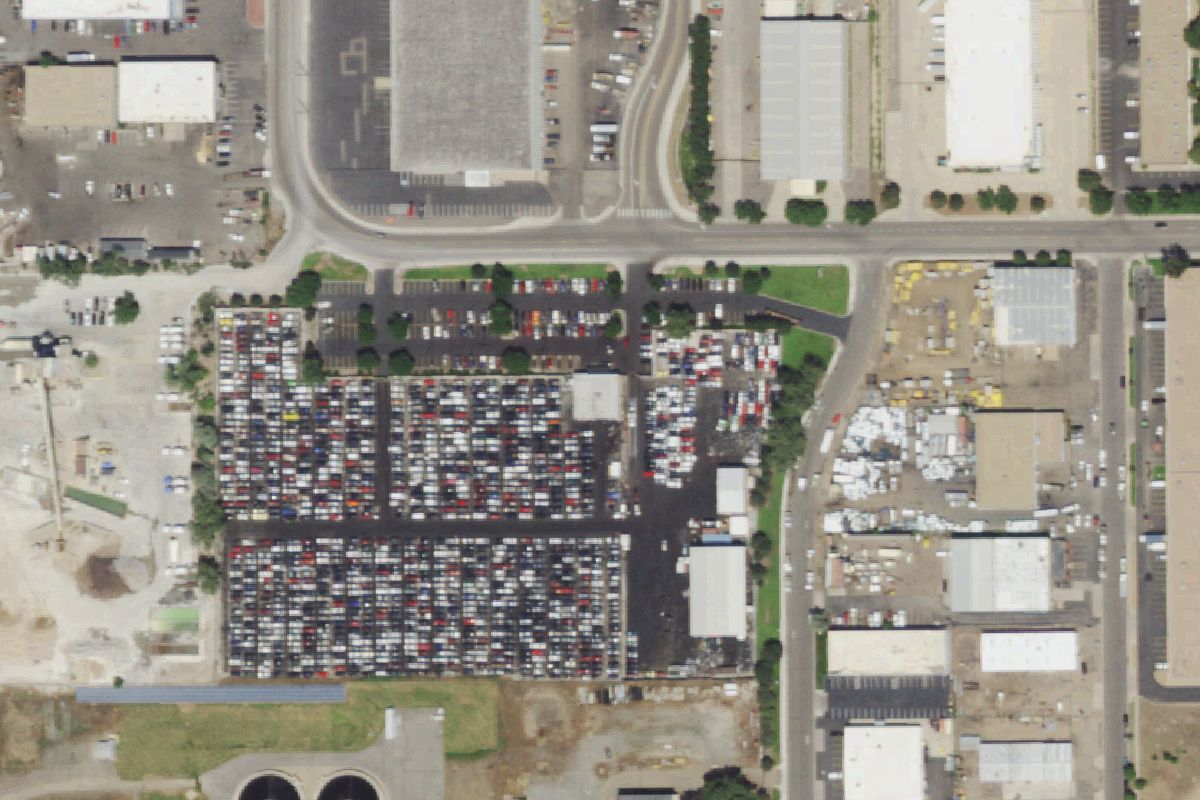 Aerial photo of Pick Your Part - Aurora at 11602 E 33rd Ave.