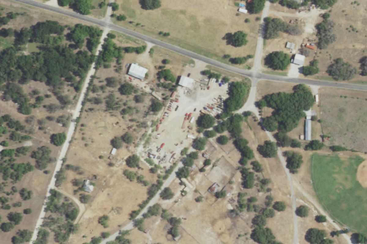 Aerial photo of Murphy's Wrecker Service at 210 East McCaleb Lane