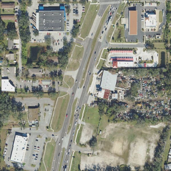 Aerial photo of A1A Auto Parts