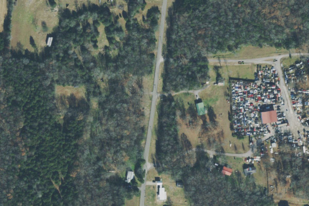 Aerial photo of Averitt Salvage