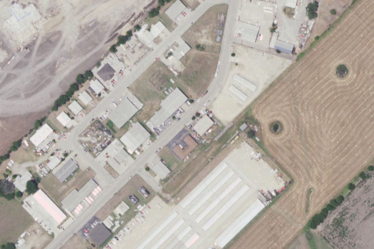 Aerial photo of US Auto HQ