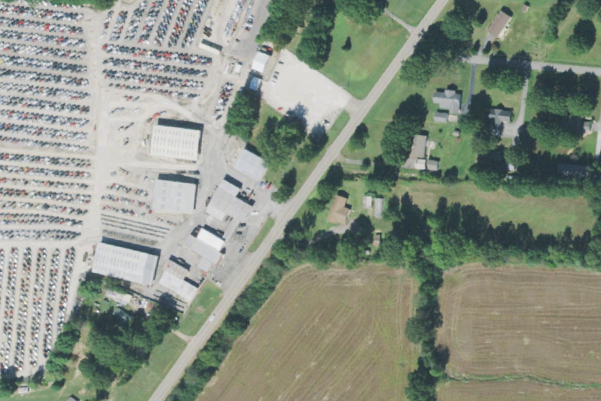 Aerial photo of Highway 54 Salvage