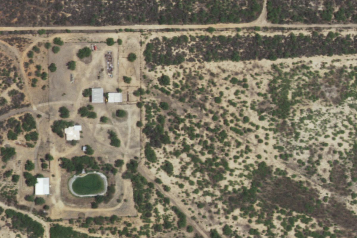 Aerial photo of V&M Junkyard & Auto Repair