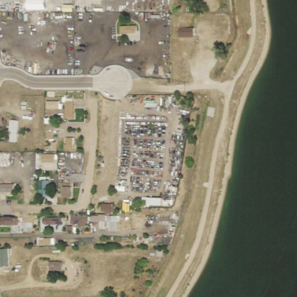 Aerial photo of Jim's Used Toyota Parts