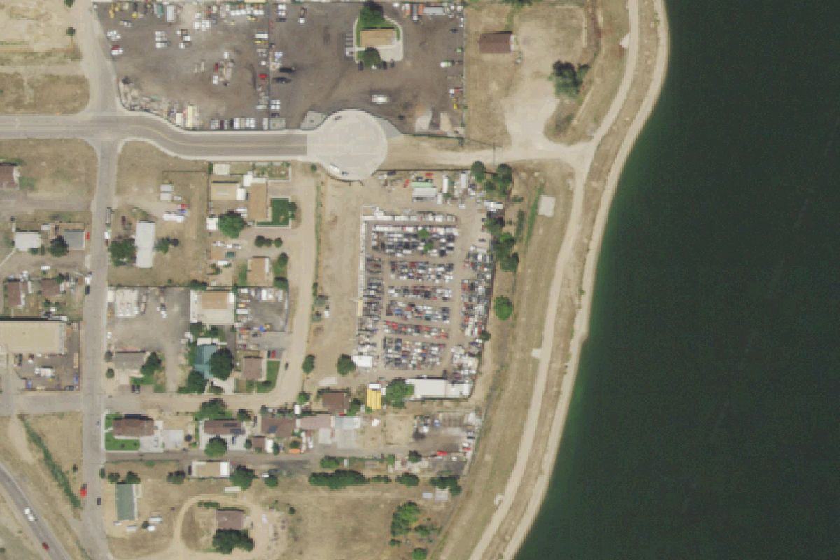 Aerial photo of Jim's Used Toyota Parts at 2756 E 69 Way