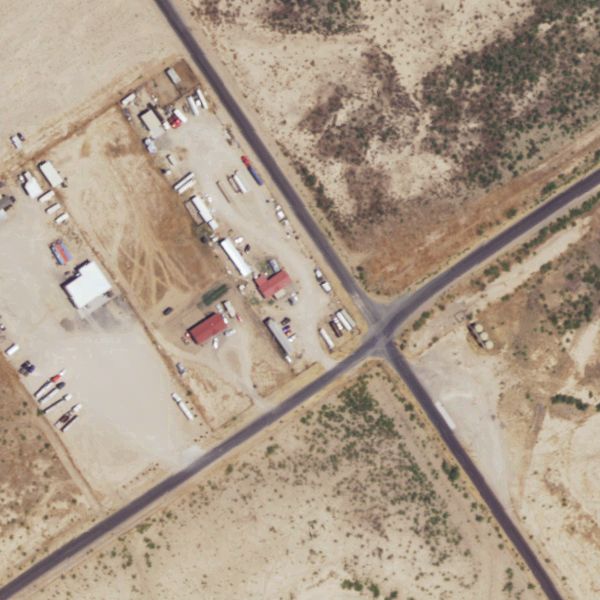 Aerial photo of Pecos Yard