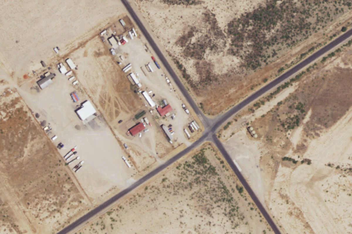 Aerial photo of Pecos Yard at 552 CR 415