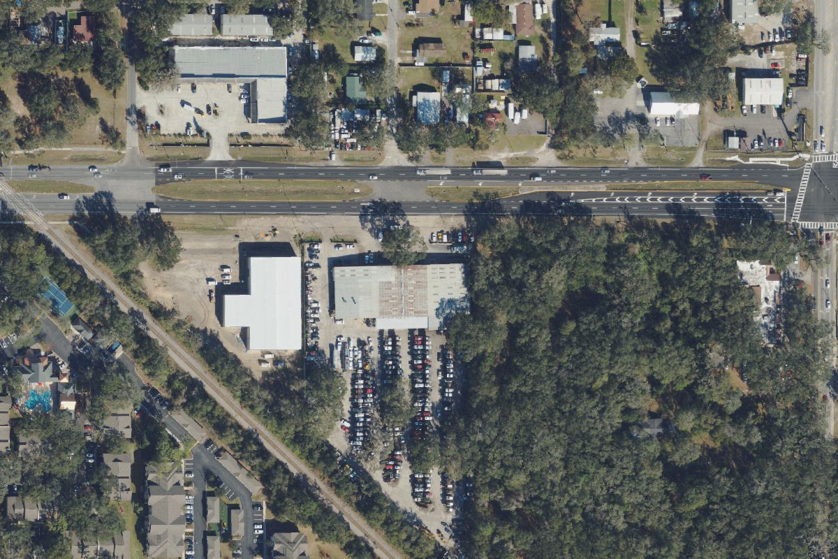 Aerial photo of Brandon Auto Services at 3159 Hwy 60 E