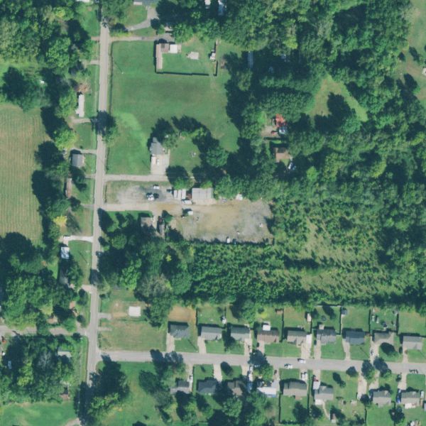 Aerial photo of Daniels Auto Salvage
