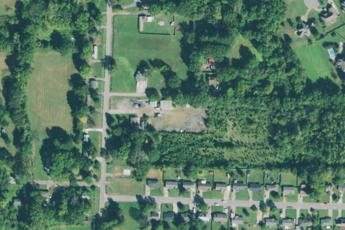 Aerial photo of Daniels Auto Salvage at 500 Jenkinsville - Jamestown Road