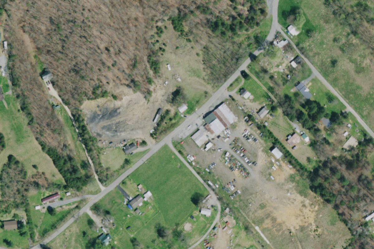 Aerial photo of Daniel's Truck & Automotive Salvage
