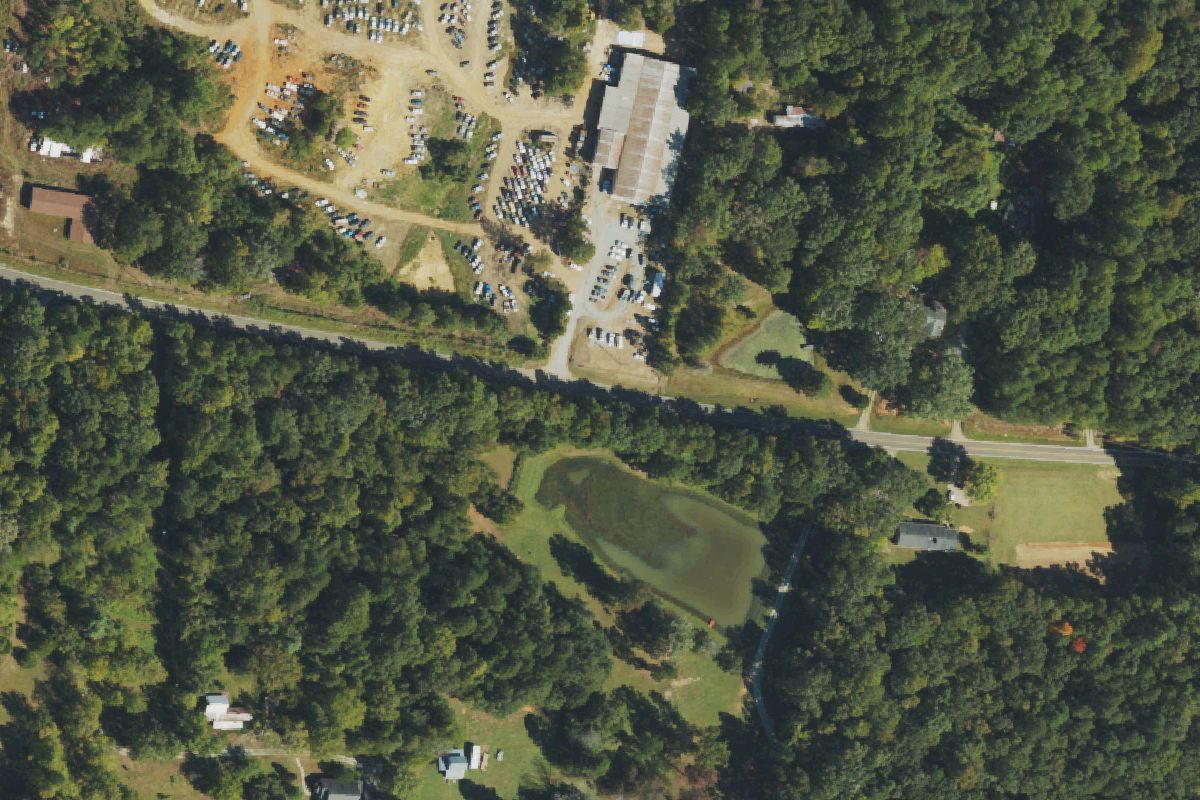 Aerial photo of Wayne McGhee Automotive