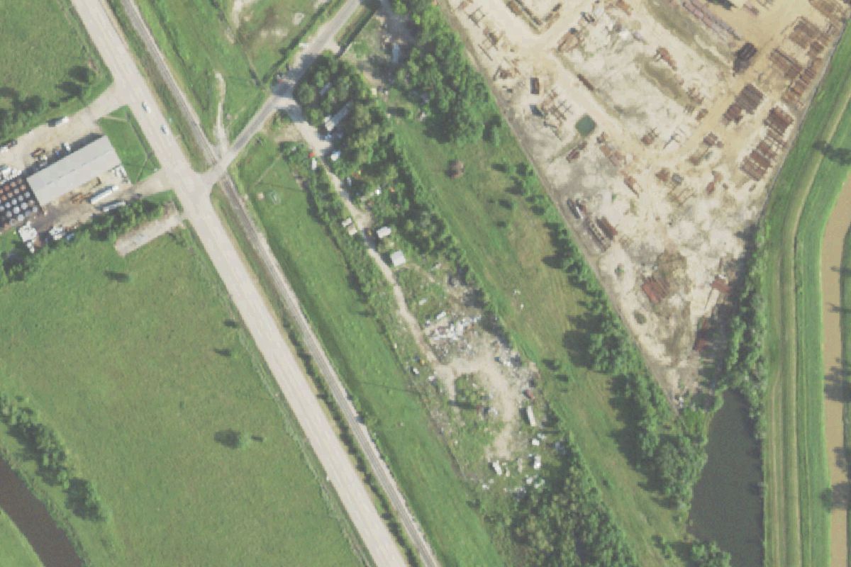 Aerial photo of American Auto Salvage