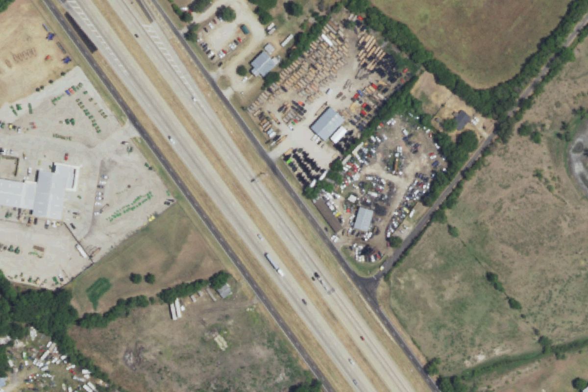 Aerial photo of Claxton Used Cars Auto Parts
