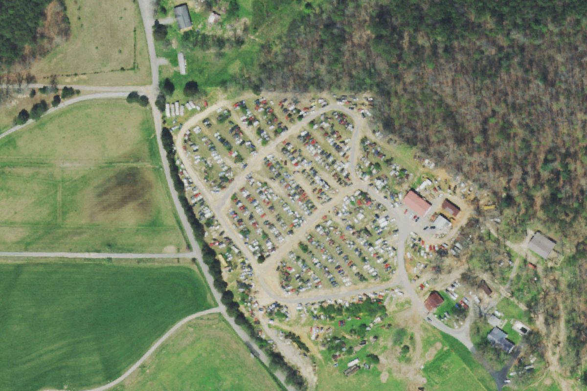 Aerial photo of Phillips Wrecker Service & Garage