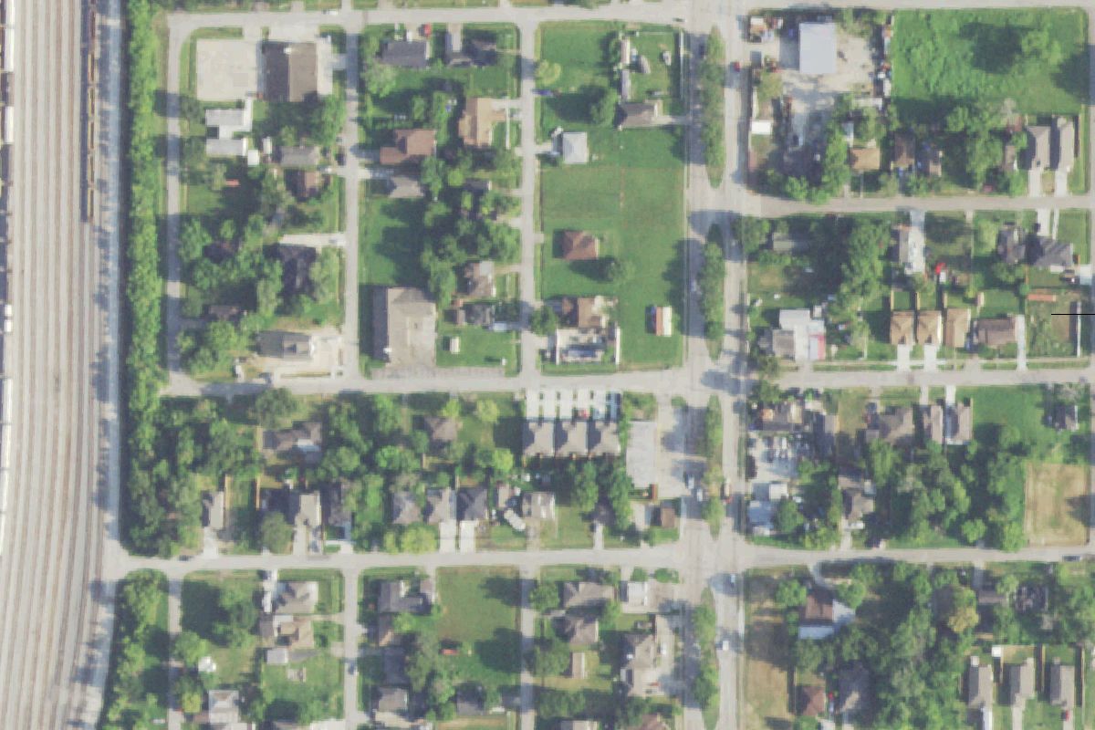 Aerial photo of South Texas Auto Sales and Salvage at 5402 Fairchild St