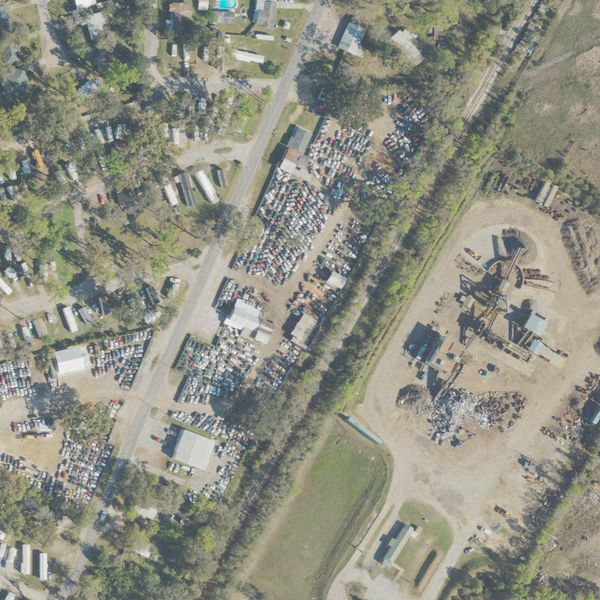 Aerial photo of Angelos Auto Parts
