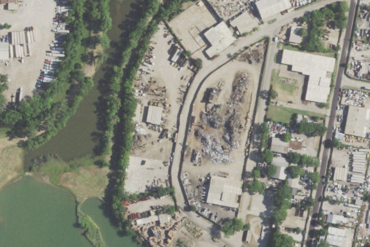Aerial photo of Sunshine Recycling