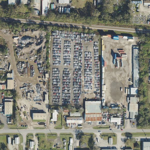 Aerial photo of Lakeland Auto Salvage