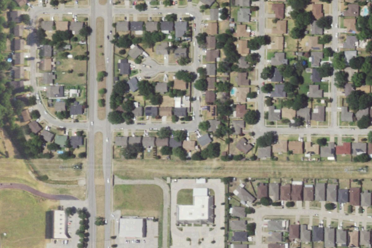 Aerial photo of Alma's Recycling Auto Parts