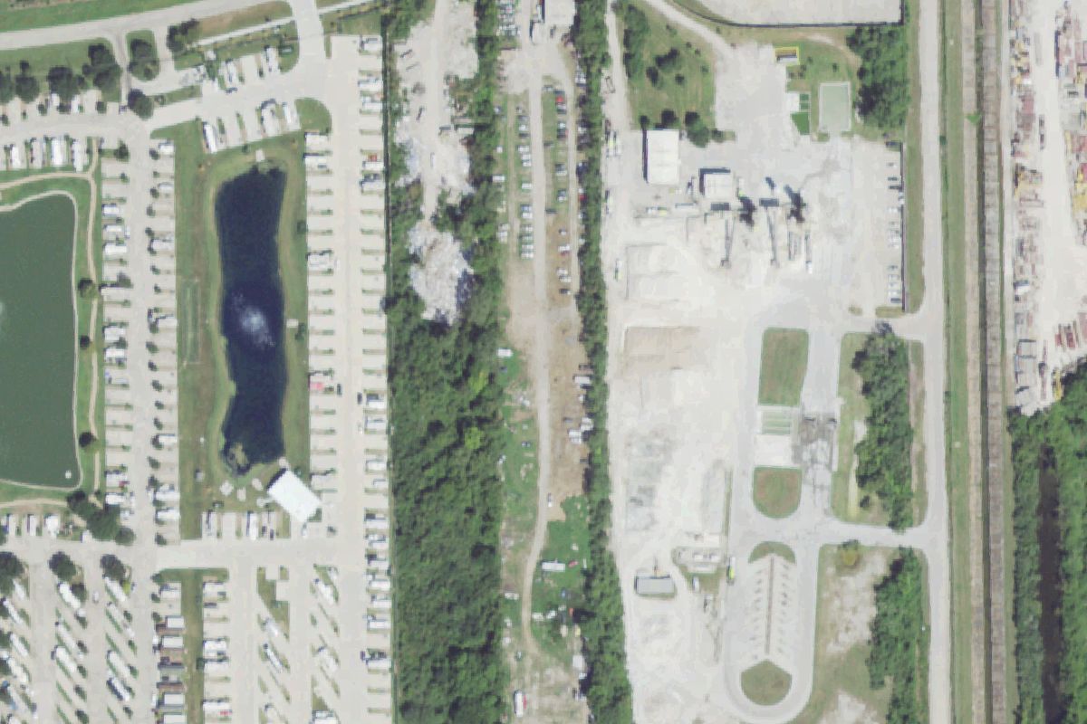 Aerial photo of Premier Salvage at 100 Holmes Road