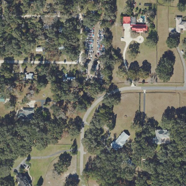Aerial photo of Ocala Junk & Auto Parts