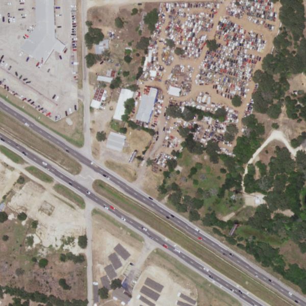 Aerial photo of Fidels Auto Salvage