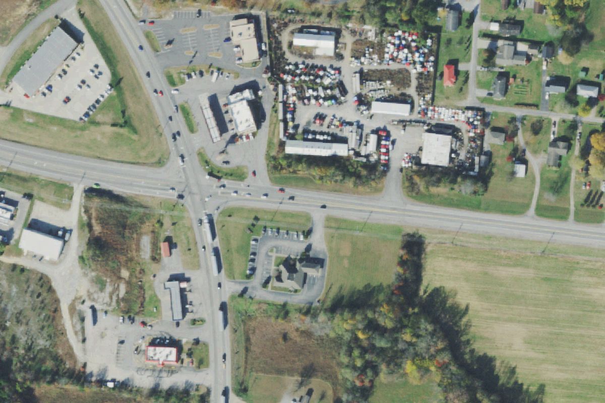 Aerial photo of C & H Truck & Equipment at 985 New Highway 52E