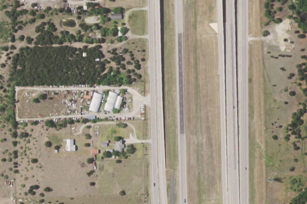 Aerial photo of Hi Tech Auto Parts and Recycling