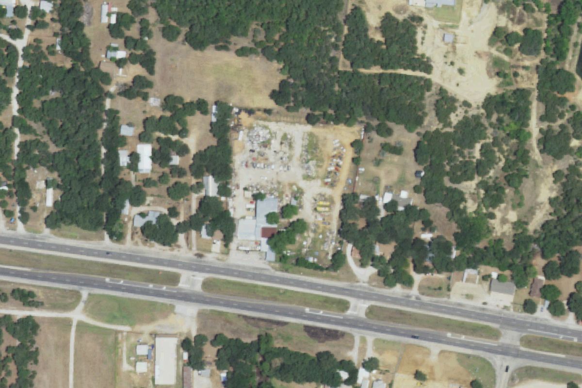 Aerial photo of Johnny's Auto & Truck Salvage