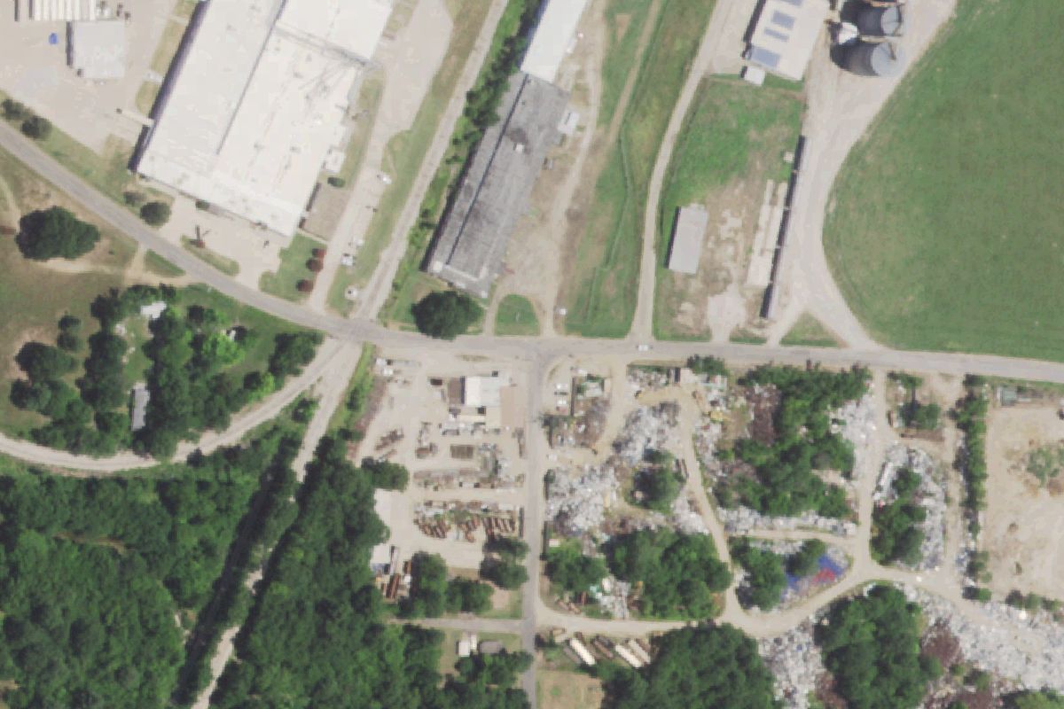 Aerial photo of Paris Iron & Metal