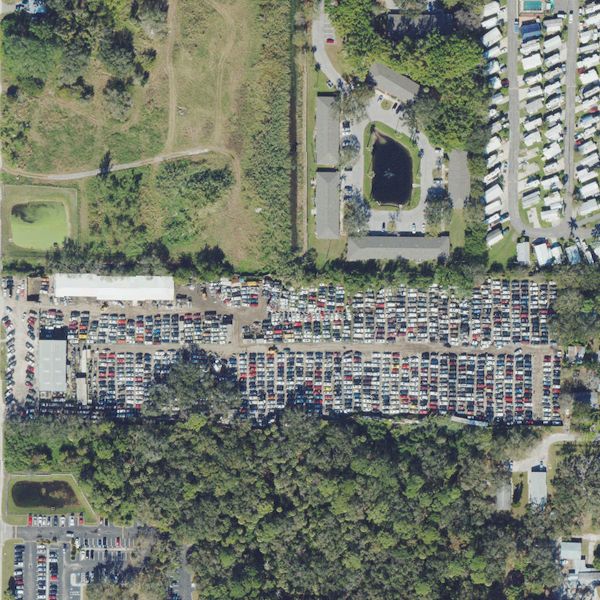 Aerial photo of A & a Auto Recycling